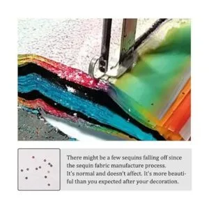 Pardecor The Yard Tela de lentejuelas con purpurina para_4