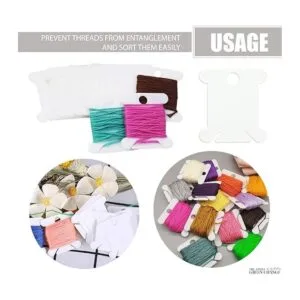 Bobinas de plástico para hilo de bordado 360 piezas de
