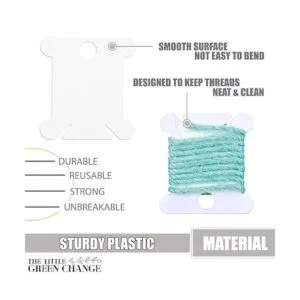 Bobinas de plástico para hilo de bordado 360 piezas de