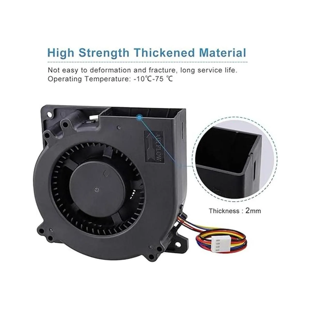 GDSTIME Ventilador de refrigeración PWM de 4.724 in 4_6