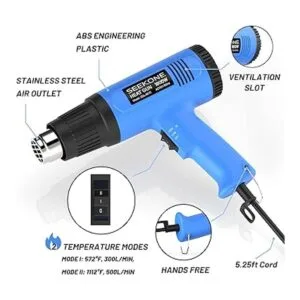 SEEKONE Pistola de calor kit de de aire caliente_3