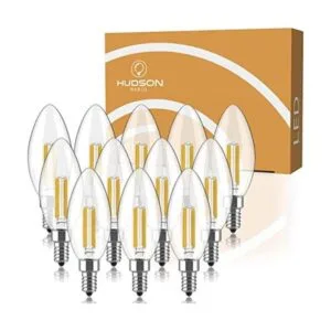 Juego de bombillas LED E12 regulables equivalente a 4 W_1