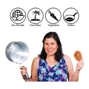 SKARBY Juego de 3 cepillos de verduras Tawashi de fibra_6