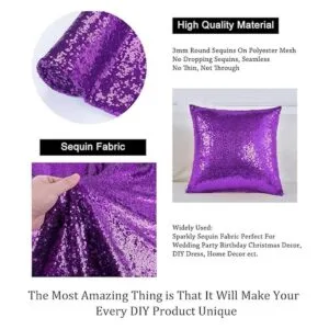 Pardecor The Yard Tela de lentejuelas con purpurina para_5