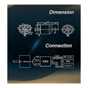 FLASH HOBBY D2836 Motor sin escobillas para helicóptero