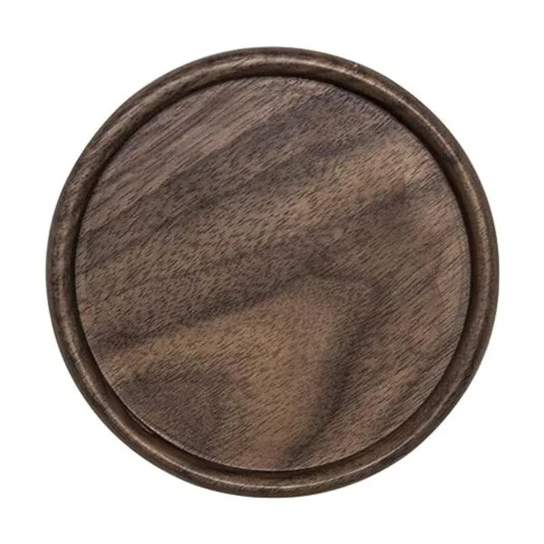 GOH DODD Posavasos de madera con soporte de metal juego_2