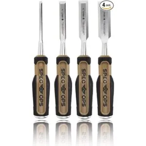 Spec Ops Tools Juego de cinceles de madera con cuchillas