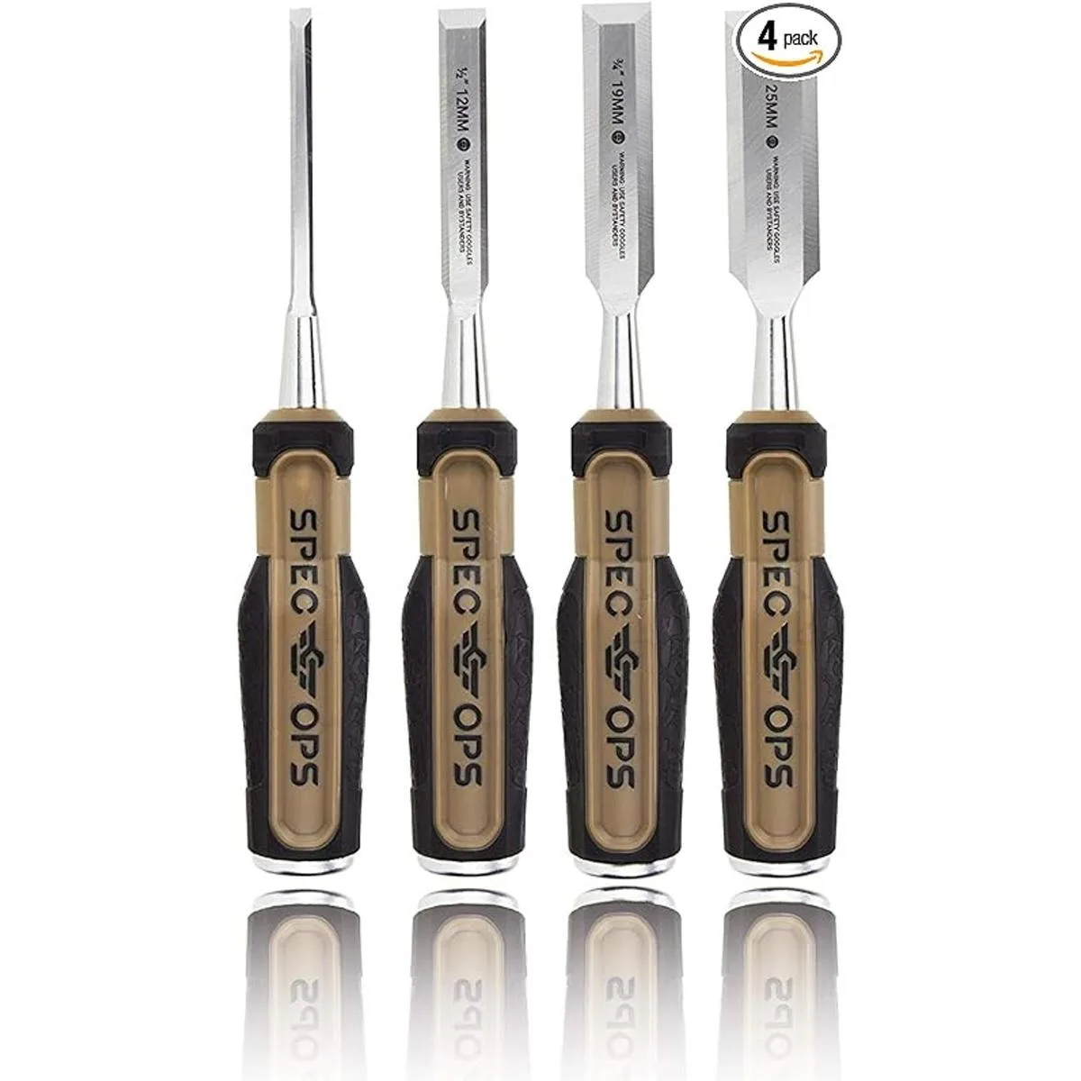 Spec Ops Tools Juego de cinceles de madera con cuchillas