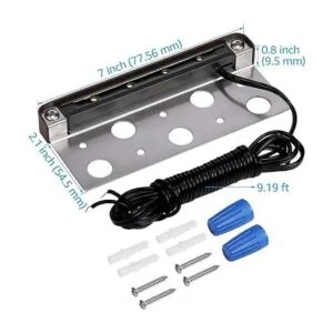 LEONLITE 8Pack 7 Inch LED Hardscape Lighting Retaining_3