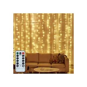 Cadena de luces LED 300 luces LED 8 modos de control de_1