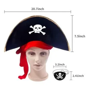 MG House Sombreros de pirata para fiesta de Halloween_3