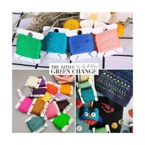 Bobinas de plástico para hilo de bordado 360 piezas de