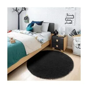 Alfombra suave y esponjosa para decoración de dormitorio