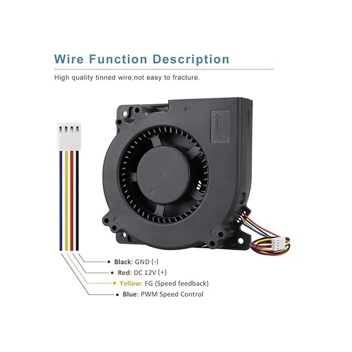 GDSTIME Ventilador de refrigeración PWM de 4.724 in 4_4