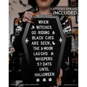 Nomnu Tablero de letras con forma de ataúd y fieltro_3