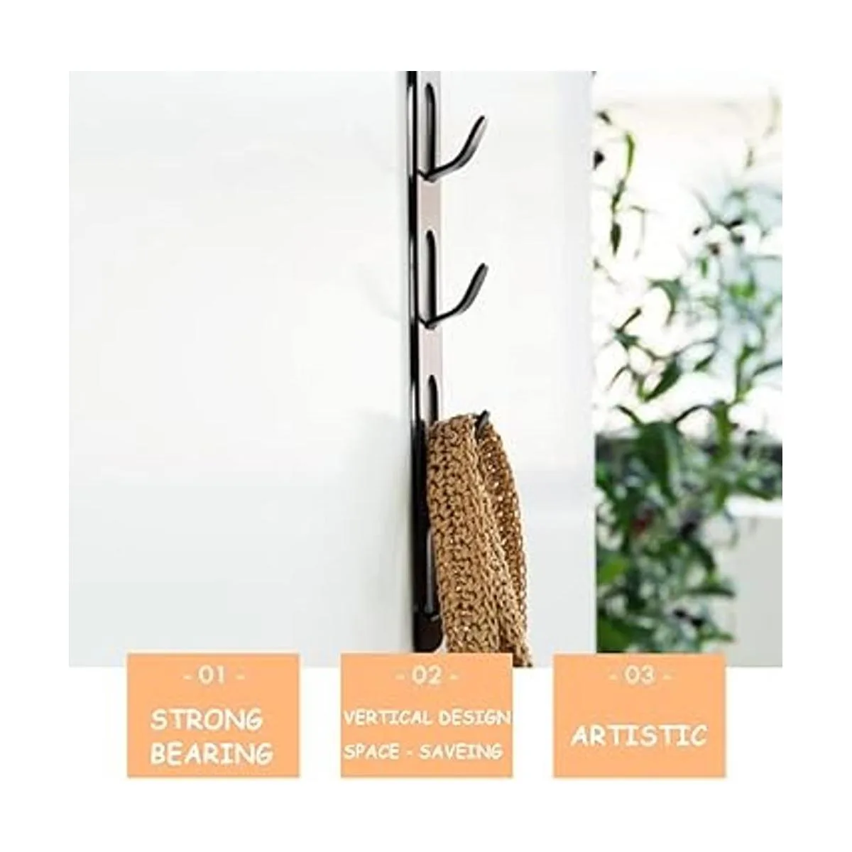 Colgador de metal para sombreros de 4 capas gancho