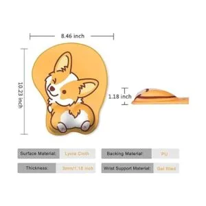 HAOCOO Alfombrilla de ratón ergonómica con soporte para_3