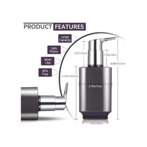 Boperzi Paquete de 2 dispensadores de jabón líquido