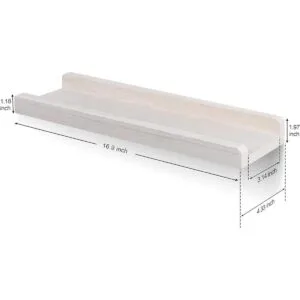 Emfogo Estantería flotante de madera rústica juego de 3_5