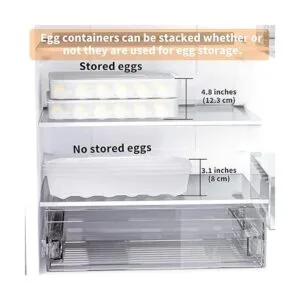 77L Recipiente para huevos juego de 2 portabebés con_5