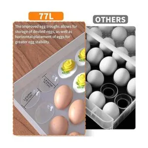 77L Recipiente para huevos juego de 2 portabebés con_2