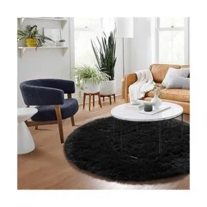 Alfombra suave y esponjosa para decoración de dormitorio