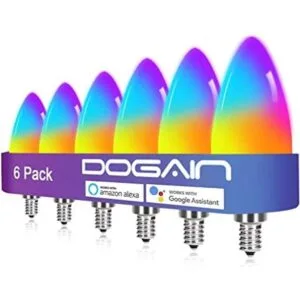 DOGAIN Bombillas inteligentes con base E12 bombillas LED_1