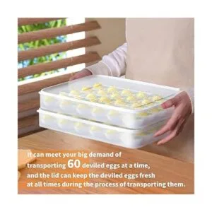 77L Recipiente para huevos juego de 2 portabebés con_4