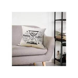 Funny Quotes So Many Books So Little Time Funda de cojín_2