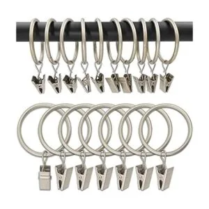 Datttcc Anillos metálicas para cortina con clips_1