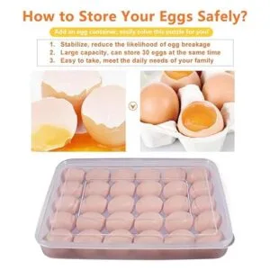 77L Recipiente para huevos juego de 2 portabebés con_3