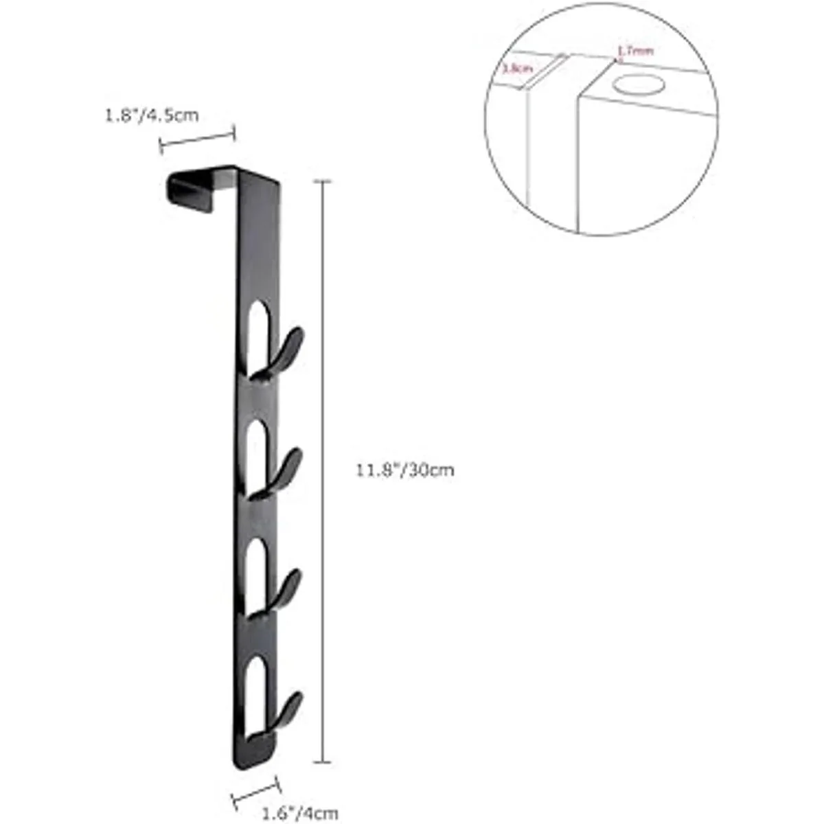 Colgador de metal para sombreros de 4 capas gancho