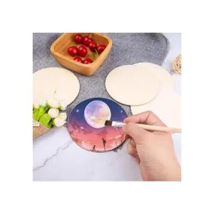 Motarto 50 discos redondos de madera de 5.0 in para