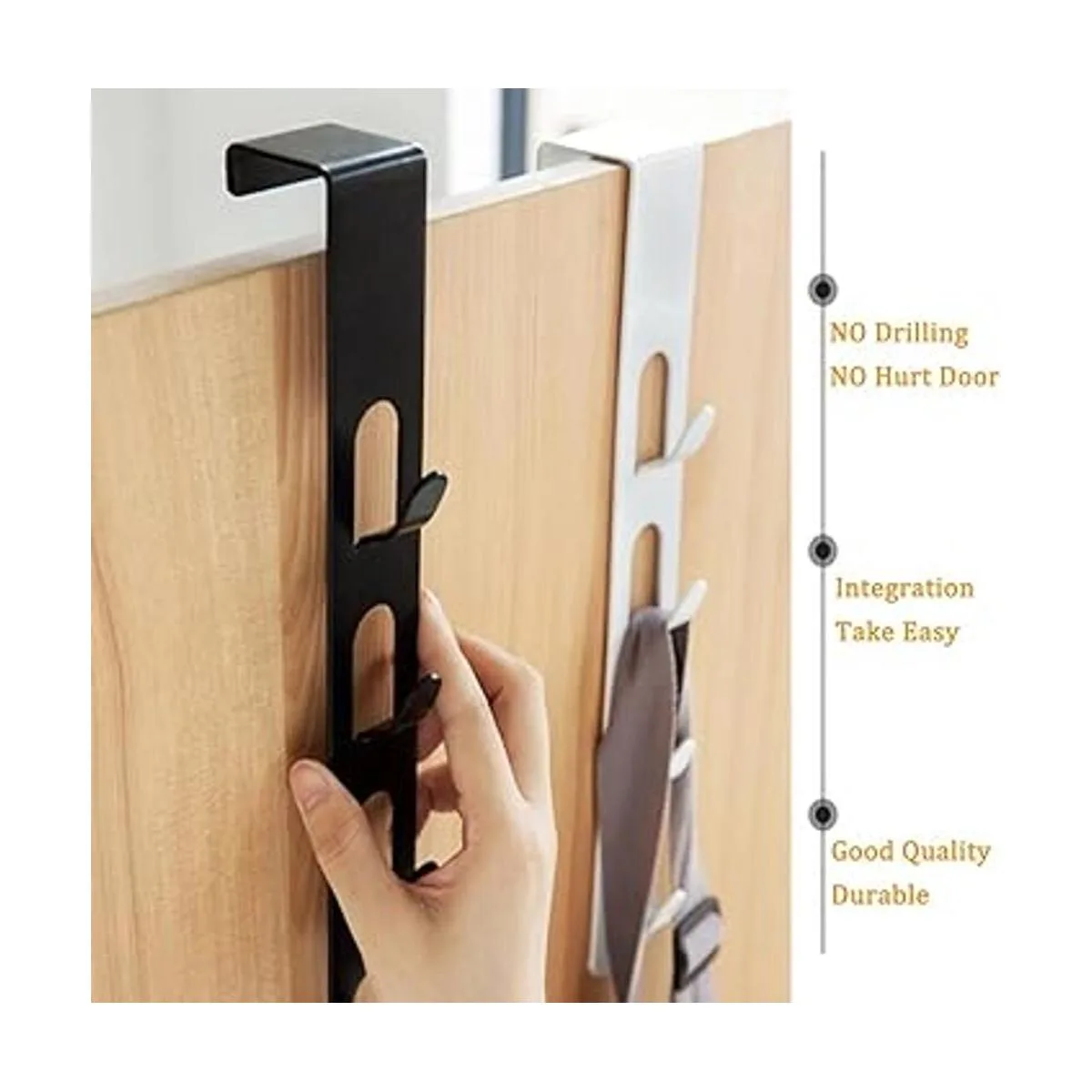 Colgador de metal para sombreros de 4 capas gancho