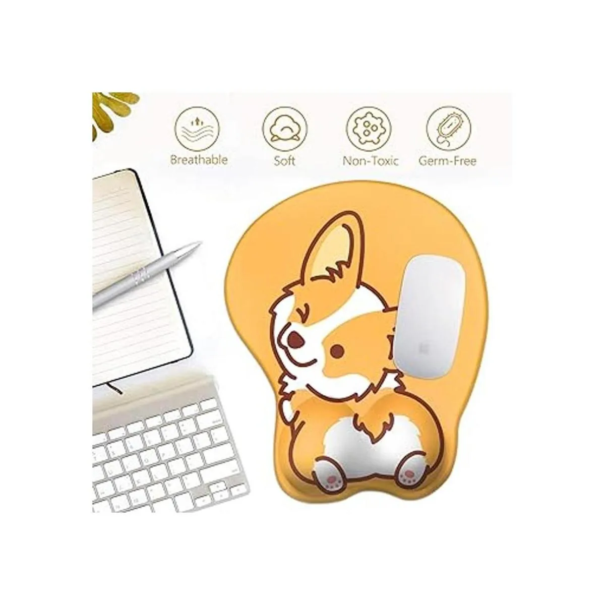 HAOCOO Alfombrilla de ratón ergonómica con soporte para_2