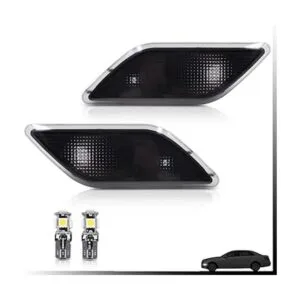 Lente ahumada parachoques delantero luces de marcador_3