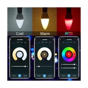 DOGAIN Bombillas inteligentes con base E12 bombillas LED_3