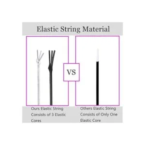 Stretchy String for Bracelets 4 Rolls 1 mm Sturdy Elastic