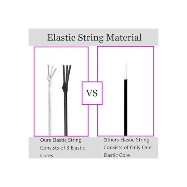 Stretchy String for Bracelets 4 Rolls 1 mm Sturdy Elastic