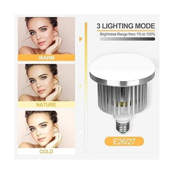 Bombilla LED de control remoto de fotografía profesional_3