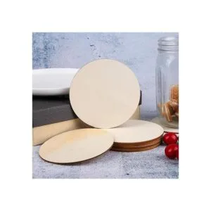 Motarto 50 discos redondos de madera de 5.0 in para