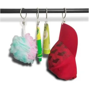 Datttcc Anillos metálicas para cortina con clips_6