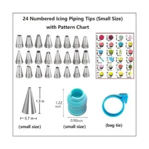 ANSLYQA Kit de decoración de pasteles de 93 piezas con
