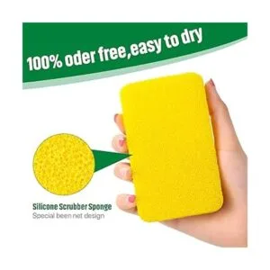 10 piezas de esponja de silicona para fregadero esponja