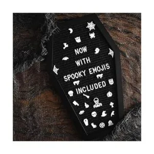 Nomnu Tablero de letras con forma de ataúd y fieltro_2