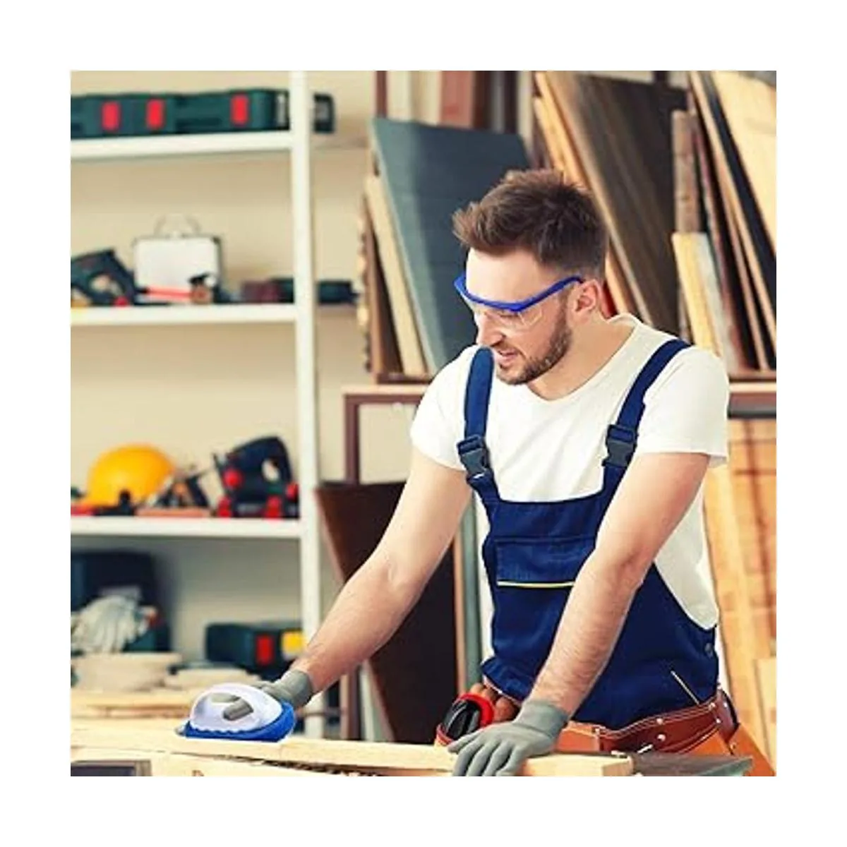 Kit de 4 paños de limpieza con mango para cepillar