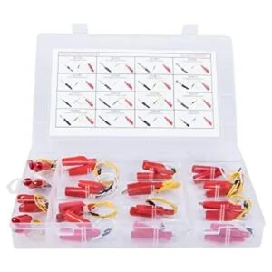 Kit de cables de prueba eléctrica 16 piezas Kit de