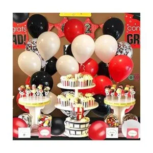 Juego de 62 globos de 12 pulgadas con confeti de color_2