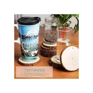 5ARTH Rebanadas de madera natural 30 piezas de 3.1 a 3.5_3