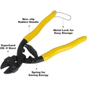 Outivity 8 Cutting Pliers Wire Cutter Steel Cable Cuts